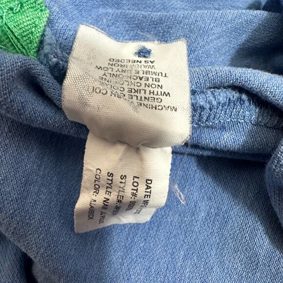 Johnnie-O Men's Polo Shirt Hanging Out Surf Large Blue Chest Pocket Logo Collar - Picture 7 of 7